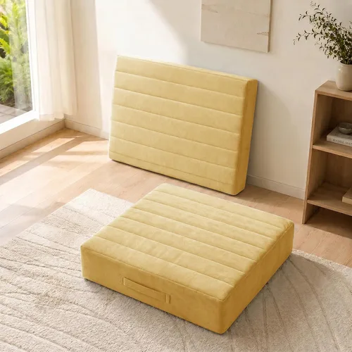 Miniatura 34 de JKMAX 2 Piezas Almohadas de Espuma de Alta Densidad para Piso - Almohadas Grandes Mejoradas para Asientos de Adultos - Cojín de Piso para Exteriores