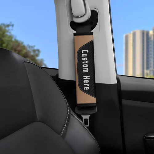 Funda personalizada para almohadilla de cinturón de seguridad – Almohada suave para cinturón de seguridad para niños y adultos – Almohadilla