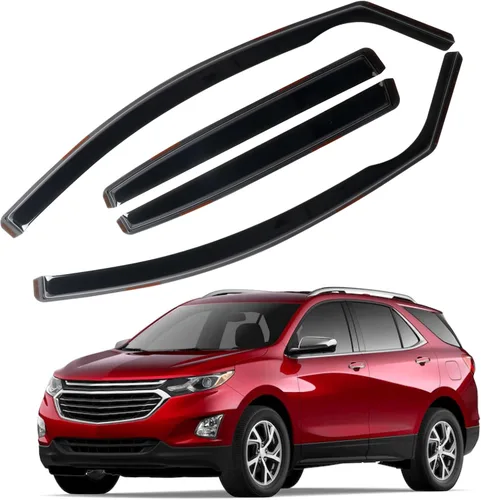 Miniatura 15 de Protectores de lluvia in Channel para Jeep Grand Cherokee L 2021, 2022, 2023, 2024, 2025 2026, deflectores de viento laterales duraderos, viseras