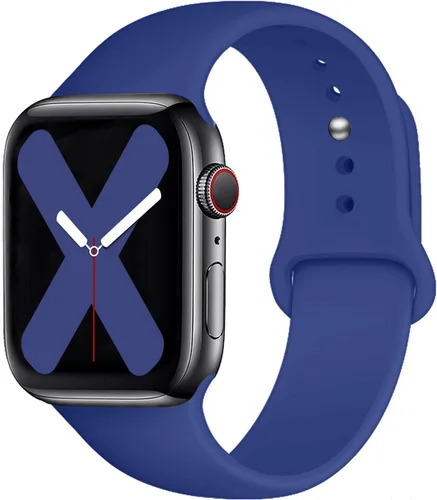 Miniatura 31 de Saucyi Compatible con Apple Watch Band 1.614 in 1.575 in 1.496 in 1.929 in 1.772 in 1.732 in 1.654 in, correa deportiva de silicona suave con cierre