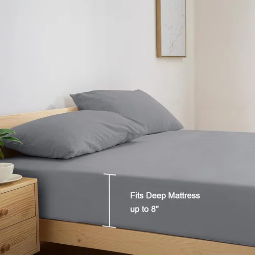 Miniatura 3 de SPRINGSPIRIT Juego de sábanas para sofá cama tamaño Queen, juego de sábanas de 4 piezas con bolsillos de hasta 8 pulgadas de profundidad, sábanas