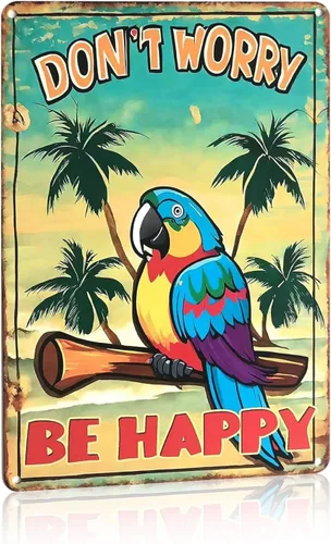 Tiki Bar Decor - Letreros de lata para decoración de bares, patio, porche, patios o decoración de habitación (8 x 12 pulgadas)