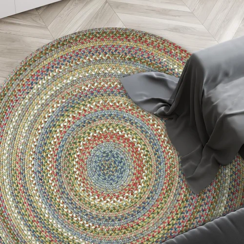 Miniatura 11 de Rhody Rug Country Jewel CJ35 - Alfombra trenzada ovalada de bronce de 2 x 3 pies, decoración del hogar, alfombra de piso o alfombra de dormitorio