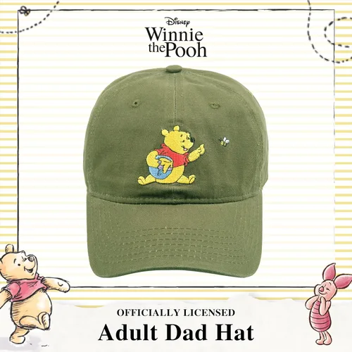 Miniatura 26 de Disney Winnie The Pooh Dad Hat, Adjustable Cotton Baseball Cap with Curved Brim