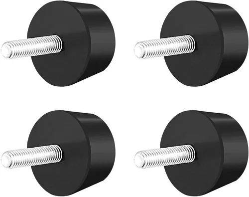 uxcell Aisladores cónicos de vibración de goma de 1.5 "x 0.79" amortiguador de choque con pernos roscados M8 x 1.181 in, 4 piezas