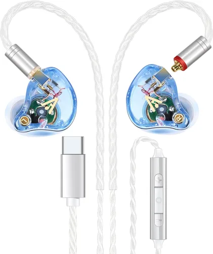 Miniatura 23 de Vibes 202 - Auriculares con cable - Auriculares HiFi in Ear Monitor - Auriculares profesionales con aislamiento de ruido - Sonido claro, graves