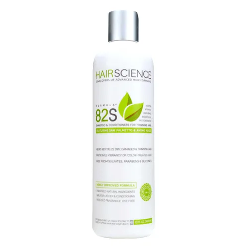 Hair Science Fórmula 82S | Champú para la salud del cuero cabelludo y el cabello | Con palma enana americana y biotina | Para preocupaciones de