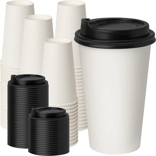 Miniatura 16 de RACETOP Paquete de 300 tazas de café de papel de 3 onzas para baño, vasos desechables para enjuague bucal, vasos de papel pequeños para fiestas