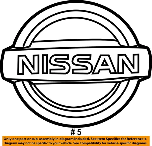 Miniatura 3 de Emblema original de Nissan 62890-EM30A