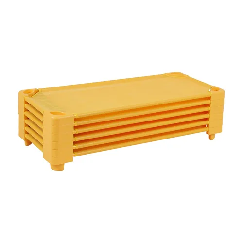 Miniatura 12 de ECR4Kids Catre Infantil Apilable, Listo para Ensamblar, Tamaño Estándar, Mobiliario de Aula, Verde, Paquete de 6