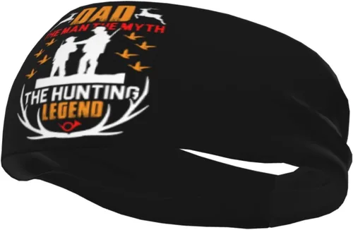 Miniatura 3 de Dad The Man The Myth The Hunting Levend Headband for Men Women Sports Sweatband for Fitness Exercise Moisture Wicking Running Yoga Hairbands