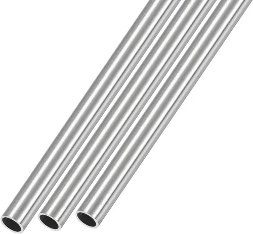 Miniatura 25 de METALLIXITY Tubo de acero inoxidable 304 (0.276 in de diámetro exterior x 0.031 in de alto x 11.811 in de largo) 3 piezas, tubo recto, para muebles