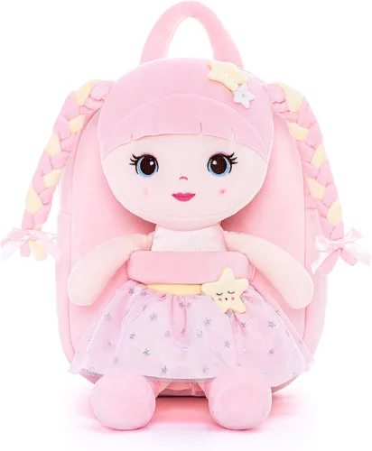 Miniatura 42 de Lazada Mochila para niños pequeños, juguetes de animales de peluche, mochila pequeña, color gris, 9.5 pulgadas