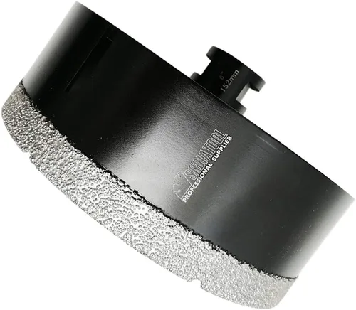 Miniatura 21 de SHDIATOOL Brocas de núcleo de diamante, 2 unidades de 1/4 de pulgada para porcelana, cerámica, ladrillo, ladrillo al vacío, sierra de agujero
