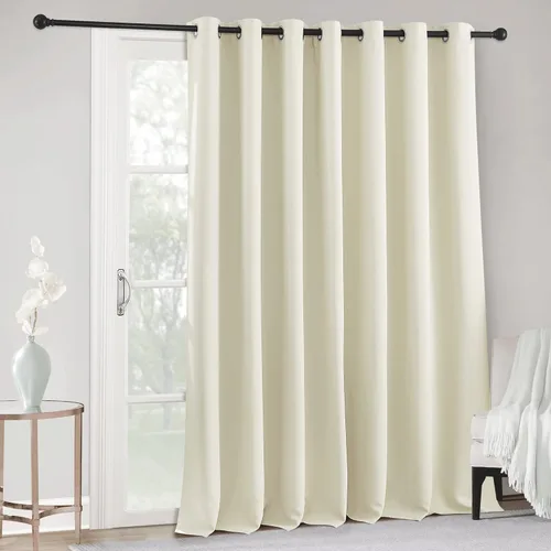 Miniatura 46 de RYB HOME - Cortinas opacas para patio - Cortinas con ojales sólidos, paneles de ventana grandes, eficiencia energética, cortinas de privacidad