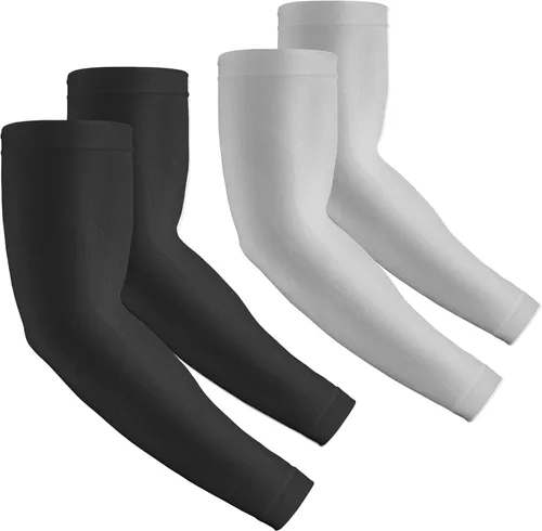 Miniatura 22 de 2 pares de mangas de compresión con protección UV para hombres, mujeres y jóvenes, cubierta de tatuaje, UPF 50