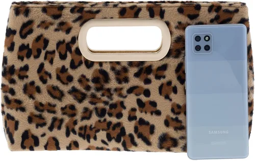 Miniatura 5 de Bolso de mano con asa superior de piel sintética y estampado de leopardo