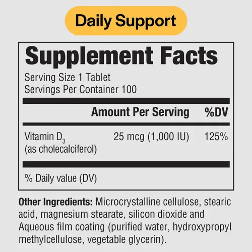Miniatura 2 de PureFormulas Vitamina D3 1,000 UI 25 mcg - Suplemento de vitamina D premium para la formación saludable de huesos, dientes, salud cardiovascular