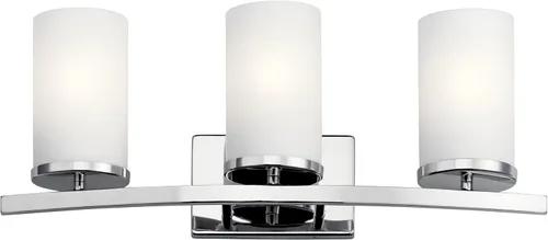 Miniatura 32 de Kichler Crosby 45495NI - Aplique de pared de 9.25 pulgadas en níquel cepillado, 1 luz contemporánea para pasillo o baño con cristal de ópalo