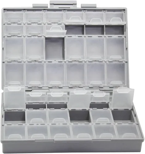 Miniatura 8 de AideTek BOXALL48 48 Tapas Caja Vacía Organizadora SMD SMT Tamaño 6 Pulgadas 9 Pulgadas Montaje en Superficie