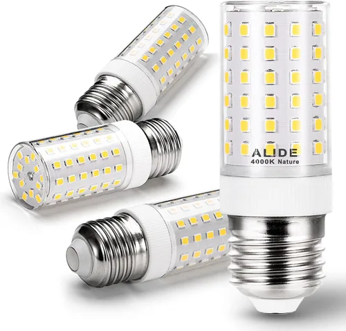 Miniatura 11 de ALIDE Bombillas LED de repuesto E12 de 75 W para candelabros C7, 2700 K, blanco cálido, 800 lm, T6, 7.5 W, bombillas LED E12 para lámpara colgante