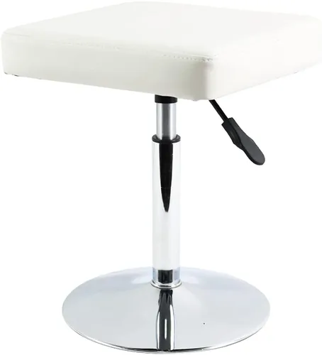 Miniatura 8 de FURWOO Taburete cuadrado negro para salón – Taburete de altura ajustable para tocador, manicura, tienda, peluquería oficina en casa, pequeño
