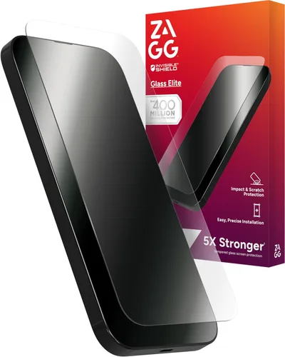 Miniatura 26 de ZAGG Glass Elite - Protector de pantalla para iPhone 16 Pro, 5 veces más fuerte, bordes reforzados, vidrio templado ultra fuerte, resistente a