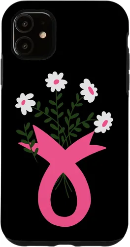 Miniatura 8 de Flower Jar Pink Ribbon Breast cancer Awareness Month Women Case for iPhone 16