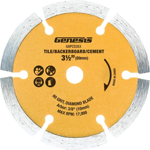 Miniatura 10 de Genesis GPCS535CK Kit de sierra circular compacta de inmersión con empuñadura de control de 5.8 amperios y 3 1/2 pulgadas con láser, base