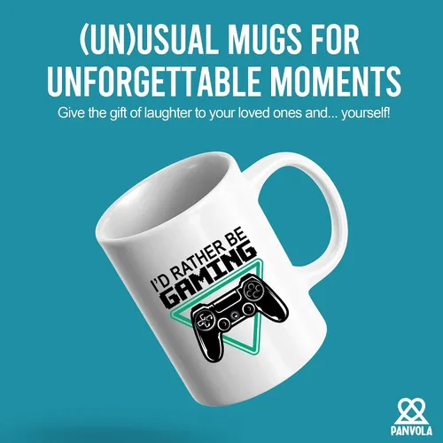 Miniatura 2 de Taza de cerámica de 11 oz con texto en inglés "I'd Rather Be Gaming Gamer Gifts for Men Boyfriend Women Cool Gamers Gifts from Girlfriend Sister