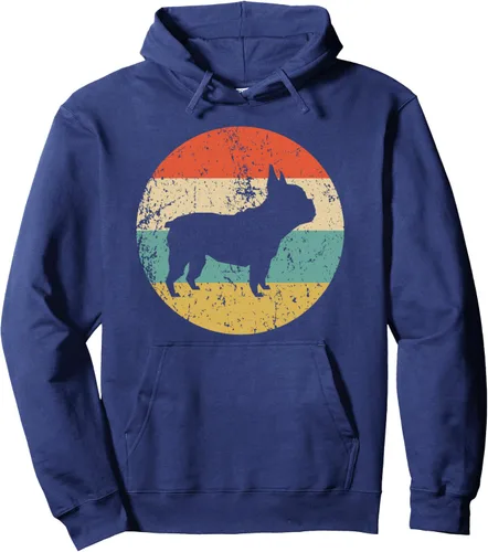 Miniatura 5 de Bulldog Francés Retro Bulldog Francés Sudadera con capucha, Negro, S