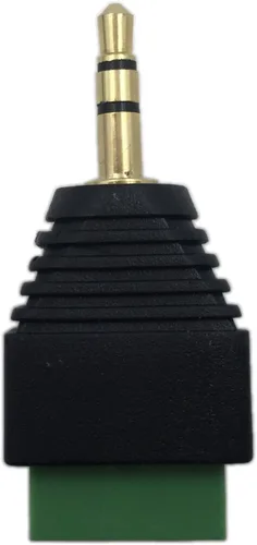 Miniatura 5 de CERRXIAN 0.138 in 3 polos audio estéreo vídeo macho a 3 tornillos hembra doble pista reemplazo auricular adaptador convertidor Balum sin soldadura