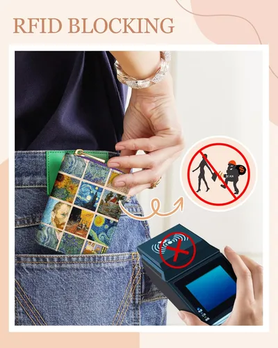 Miniatura 4 de Bistup Cartera de órgano 14 tarjetero, 6-Pintura al óleo, Moderno