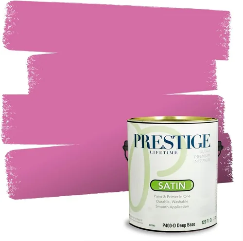 Miniatura 69 de Prestige Paints - Pintura exterior e imprimación en uno, 1 galón, plano, E500-P-A011GP