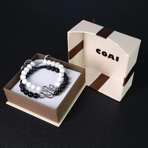 Miniatura 7 de COAI Love Heart Infinity - Pulseras para parejas de piedras para él y ella