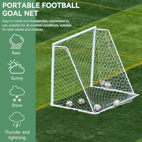 Miniatura 2 de Red de fútbol de 8 x 4 pies, red de entrenamiento de portería de fútbol, redes de fútbol juveniles para juegos y entrenamiento de patio trasero, red
