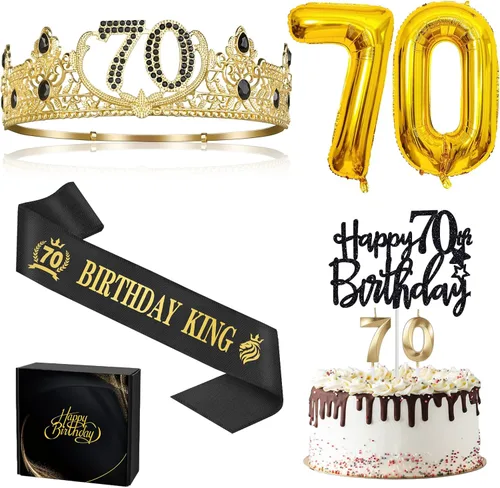 Miniatura 18 de Regalos de cumpleaños número 17 para niño, decoraciones de cumpleaños número 17 para niños, suministros de decoración de fiesta, incluyendo corona