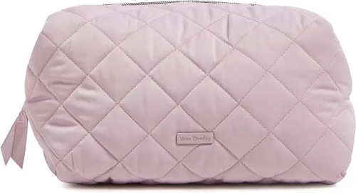 Miniatura 7 de Vera Bradley Bolsa organizadora de maquillaje cosmético grande de sarga de rendimiento para mujer