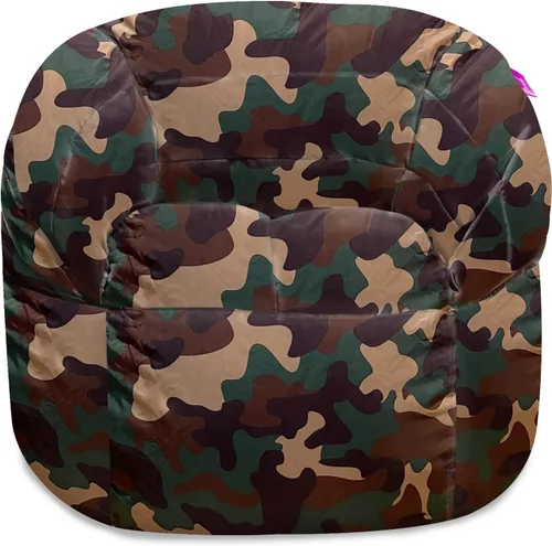 Miniatura 152 de Posh Beanbags - Sillón puff grande, 38 pulgadas, color azul rey sólido Nylon suave - Azul real
