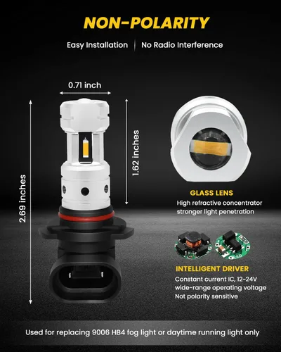 Miniatura 8 de Faros para auto 9006-1860-4SMD