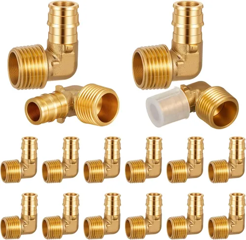 Miniatura 11 de 1 "X 1" Codo de 90 grados Pex A Accesorios de expansión Accesorios de latón Herramienta de crimpado Pex para conexión de tubería de tubería, ASTM
