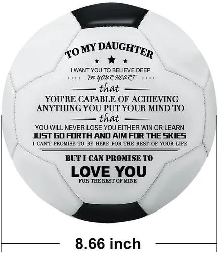 Miniatura 3 de KWOOD Balón de Fútbol Clásico Personalizado, Balón de Fútbol Grabado con Bomba Premium para Entrenamiento y Recreación, Disponible