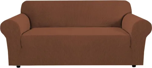 Miniatura 105 de H.VERSAILTEX Fundas elásticas para sofá, fundas de sofá para perros, fundas para sofá de 3 asientos con tela jacquard gruesa a cuadros con parte
