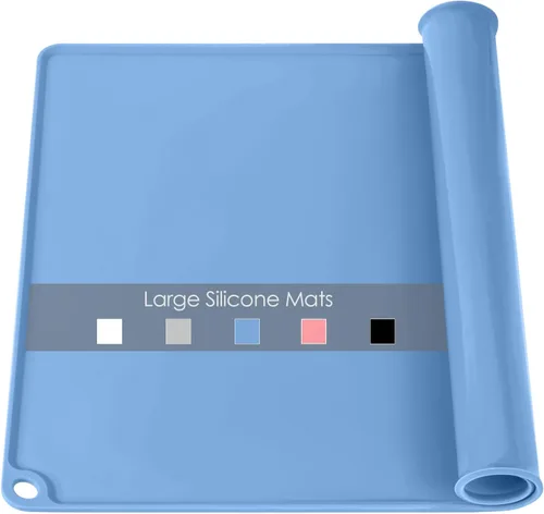 Miniatura 18 de Tapete de silicona extra grande para encimera de cocina, 36 x 24 pulgadas, tapete de silicona para mesa de resina, tapete resistente al calor