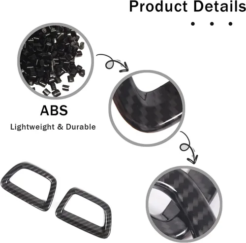 Miniatura 7 de 2 cubiertas de marco de salida de aire superior para Honda Pilot 2016-2022/Honda Ridgeline 2017-2023/Honda Passport 2019-2023, accesorios ABS