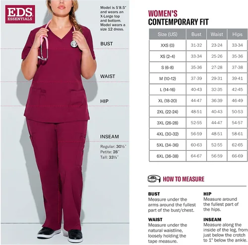 Miniatura 2 de EDS Essentials DK065 - Ropa quirúrgica para mujer