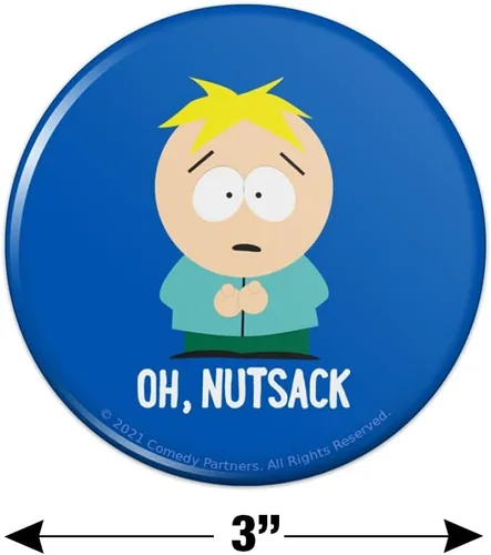 Miniatura 3 de South Park Butters Oh Nutsack - Imán de botón para nevera