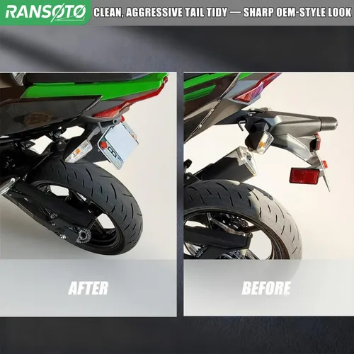 Miniatura 5 de RANSOTO Kits de eliminación de guardabarros compatibles con Kawasaki Ninja 400 / Z400 2018-2024 Ninja 250 2018-2023 Ninja 500 Z500 2024-2025 Soporte