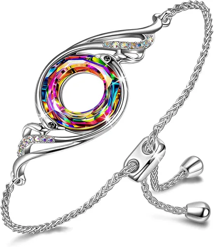 Miniatura 11 de Kate Lynn ♥ Pulsera de Phoenix Rise From the Ashes hecha con cristales de Austria, pulsera deslizante ajustable para mujer, empaquetada con caja