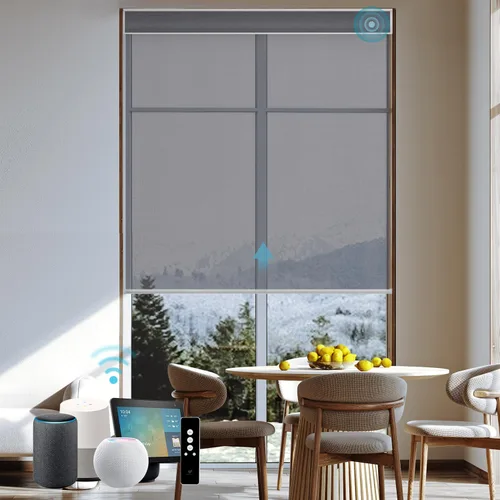 Miniatura 56 de SmartWings Persianas Motorizadas con Filtro de Luz, Compatible con Matter Thread Homekit Z-Wave Alexa Google, Persianas con 70% de Opacidad Safari